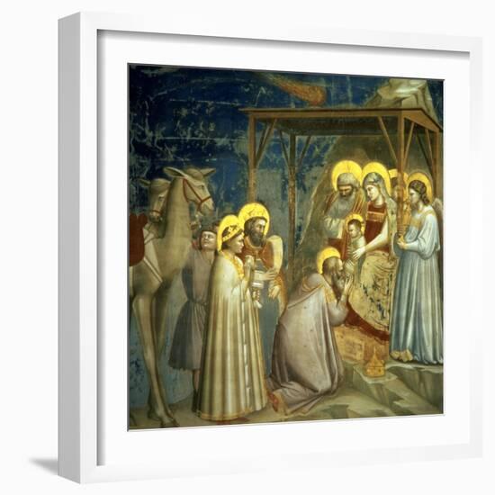 Adoration of the Magi, circa 1305-Giotto di Bondone-Framed Giclee Print