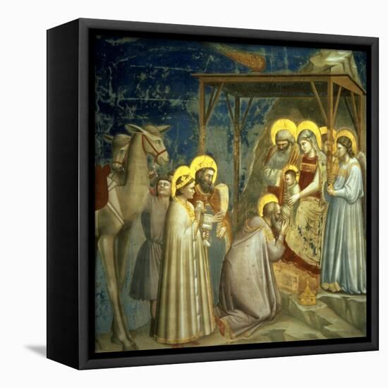 Adoration of the Magi, circa 1305-Giotto di Bondone-Framed Premier Image Canvas