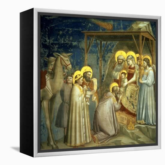 Adoration of the Magi, circa 1305-Giotto di Bondone-Framed Premier Image Canvas