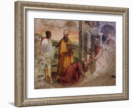 Adoration of the Magi, Fresco-Teramo Piaggio-Framed Giclee Print