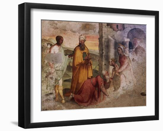 Adoration of the Magi, Fresco-Teramo Piaggio-Framed Giclee Print