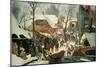 Adoration of the Magi in the Snow-Pieter Brueghel the Younger-Mounted Giclee Print