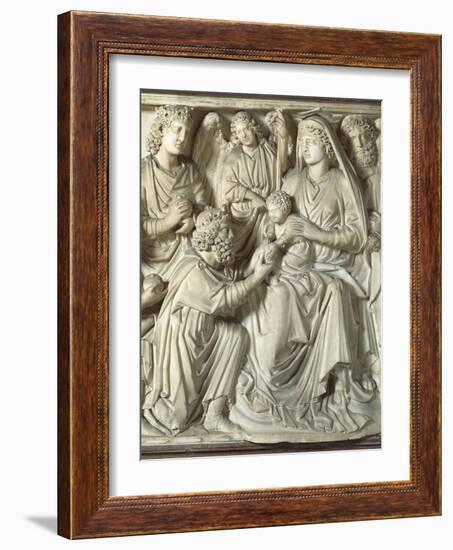 Adoration of the Magi, Panel from the Pulpit of the Baptistery of St John, 1255-1260-Nicola Pisano-Framed Giclee Print