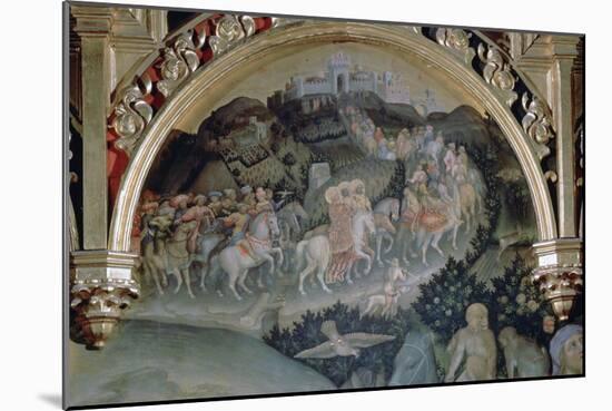 Adoration of the Magi (The Strozzi Altarpiec), (Detai1), 1423-Gentile da Fabriano-Mounted Photographic Print