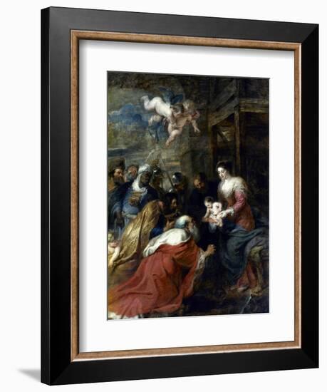 Adoration Of The Magi-Peter Paul Rubens-Framed Giclee Print