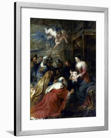 Adoration Of The Magi-Peter Paul Rubens-Framed Giclee Print