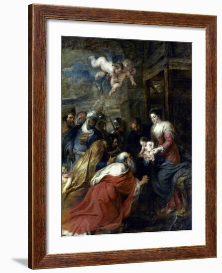 Adoration Of The Magi-Peter Paul Rubens-Framed Giclee Print