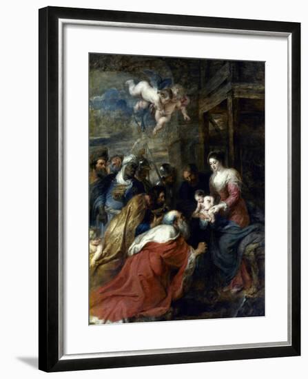 Adoration Of The Magi-Peter Paul Rubens-Framed Giclee Print