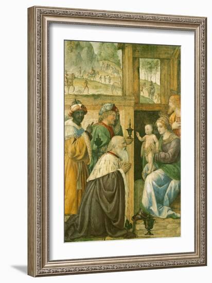 Adoration of the Magi-Bernardino Luini-Framed Giclee Print