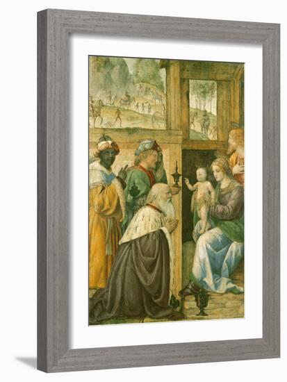 Adoration of the Magi-Bernardino Luini-Framed Giclee Print