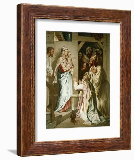 Adoration of the Magi-Heinrich Hofmann-Framed Giclee Print