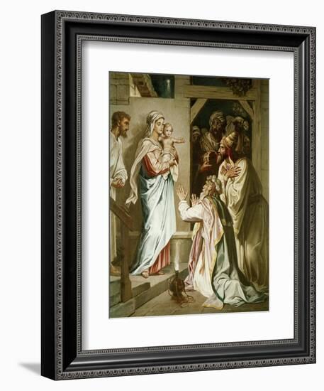 Adoration of the Magi-Heinrich Hofmann-Framed Giclee Print