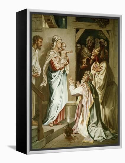 Adoration of the Magi-Heinrich Hofmann-Framed Premier Image Canvas