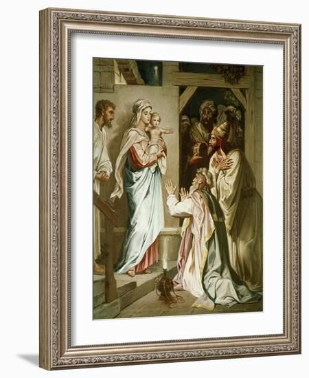 Adoration of the Magi-Heinrich Hofmann-Framed Giclee Print