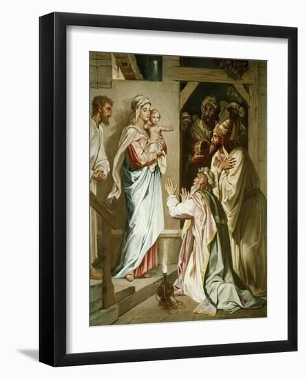 Adoration of the Magi-Heinrich Hofmann-Framed Giclee Print