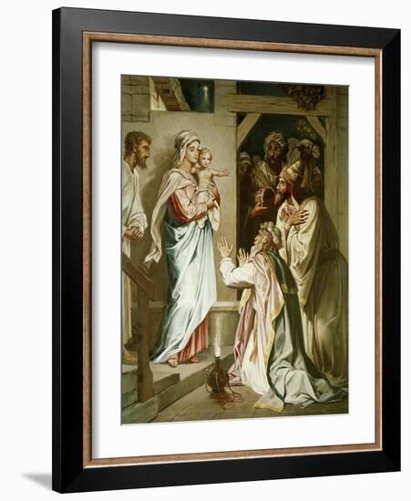 Adoration of the Magi-Heinrich Hofmann-Framed Giclee Print