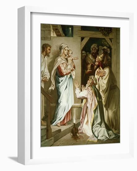 Adoration of the Magi-Heinrich Hofmann-Framed Giclee Print