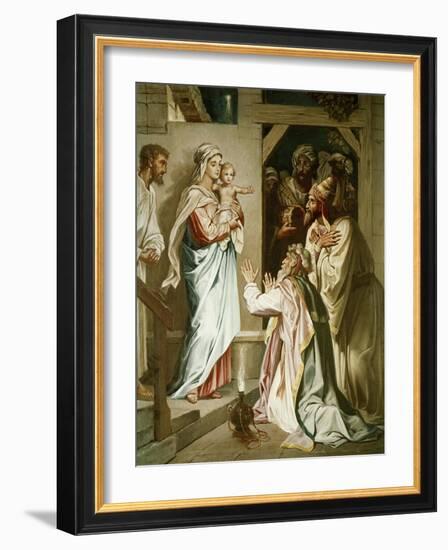 Adoration of the Magi-Heinrich Hofmann-Framed Giclee Print