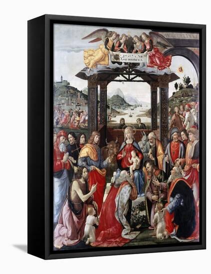 Adoration of the Magi-Domenico Ghirlandaio-Framed Premier Image Canvas