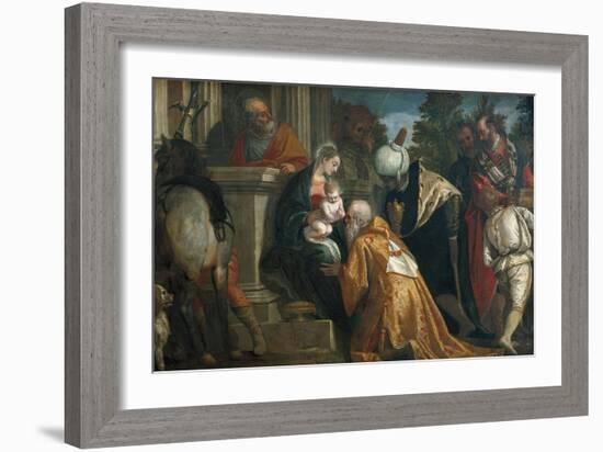 Adoration of the Magi-Paolo Veronese-Framed Art Print