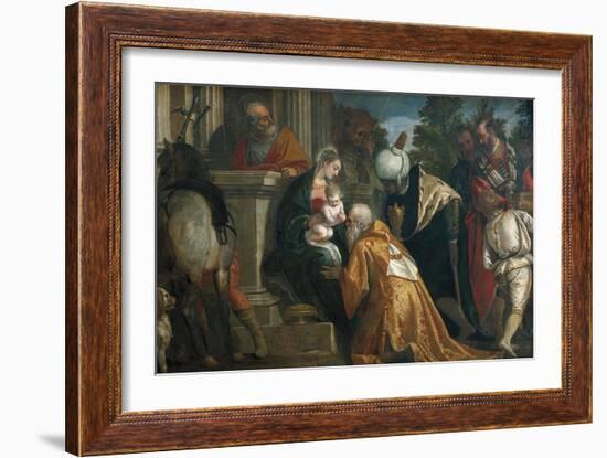 Adoration of the Magi-Paolo Veronese-Framed Art Print