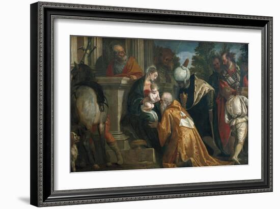 Adoration of the Magi-Paolo Veronese-Framed Art Print