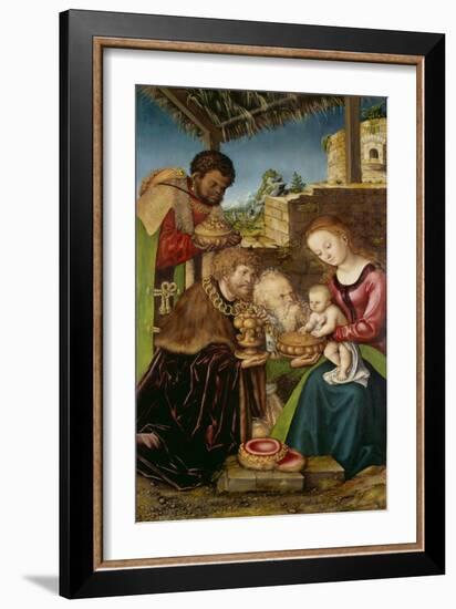 Adoration of the Magi-Lucas Cranach the Elder-Framed Giclee Print