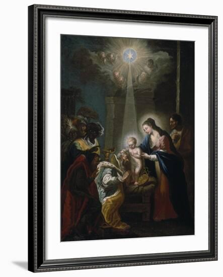 Adoration of the Magi-Christoph Anton Mayr-Framed Giclee Print