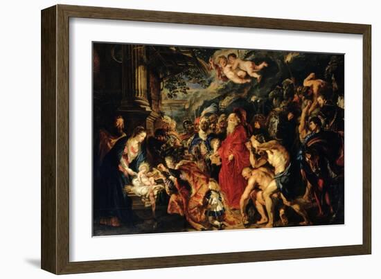 Adoration of the Magi-Peter Paul Rubens-Framed Giclee Print