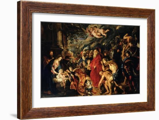 Adoration of the Magi-Peter Paul Rubens-Framed Giclee Print