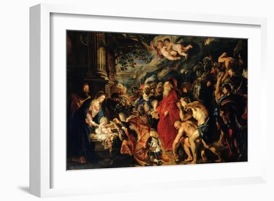 Adoration of the Magi-Peter Paul Rubens-Framed Giclee Print