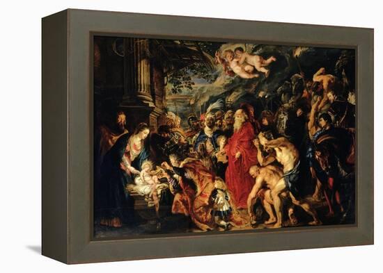 Adoration of the Magi-Peter Paul Rubens-Framed Premier Image Canvas