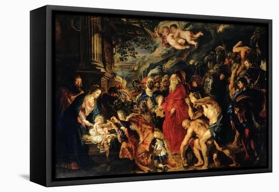 Adoration of the Magi-Peter Paul Rubens-Framed Premier Image Canvas