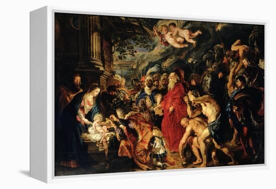 Adoration of the Magi-Peter Paul Rubens-Framed Premier Image Canvas