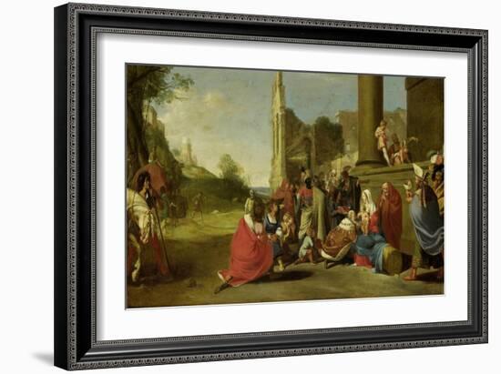 Adoration of the Magi-Bartholomeus Breenbergh-Framed Art Print