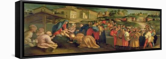 Adoration of the Magi-Jacopo da Carucci Pontormo-Framed Premier Image Canvas