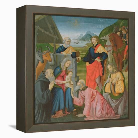 Adoration of the Magi-Domenico Ghirlandaio-Framed Premier Image Canvas