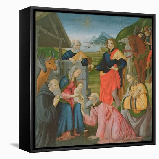 Adoration of the Magi-Domenico Ghirlandaio-Framed Premier Image Canvas