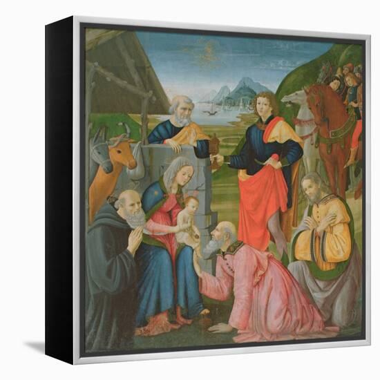 Adoration of the Magi-Domenico Ghirlandaio-Framed Premier Image Canvas