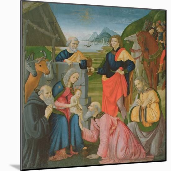 Adoration of the Magi-Domenico Ghirlandaio-Mounted Giclee Print