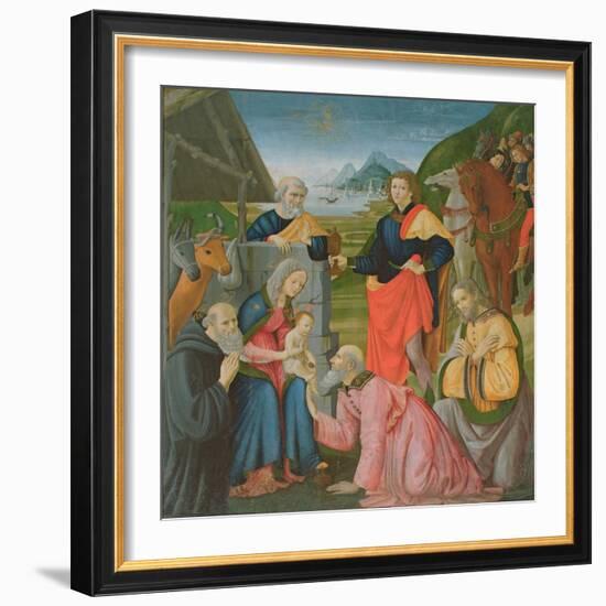 Adoration of the Magi-Domenico Ghirlandaio-Framed Giclee Print