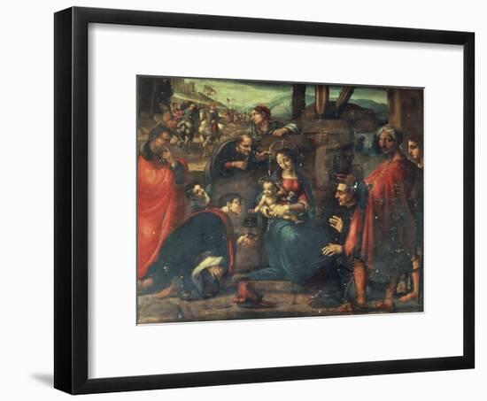 Adoration of the Magi-Fernando Yanez de la Almedina-Framed Giclee Print