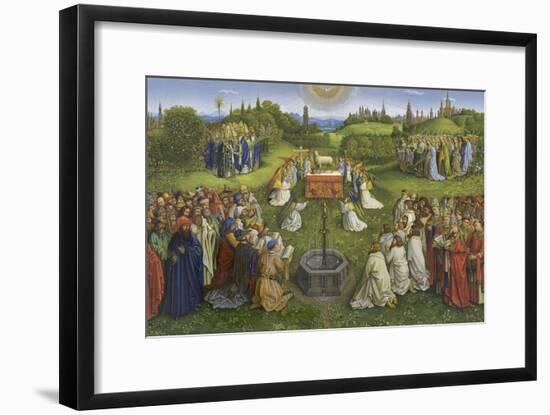 Adoration of the Mystic Lamb-Hubert & Jan Van Eyck-Framed Premium Giclee Print