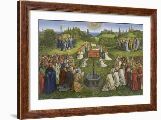 Adoration of the Mystic Lamb-Hubert & Jan Van Eyck-Framed Giclee Print