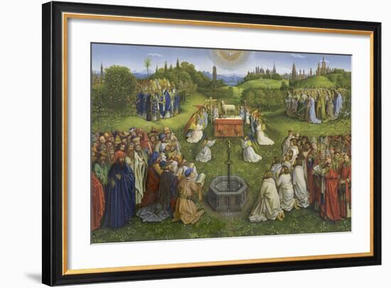 Adoration of the Mystic Lamb-Hubert & Jan Van Eyck-Framed Giclee Print