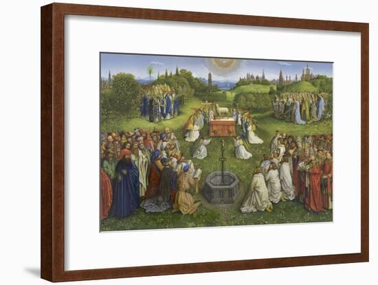 Adoration of the Mystic Lamb-Hubert & Jan Van Eyck-Framed Giclee Print