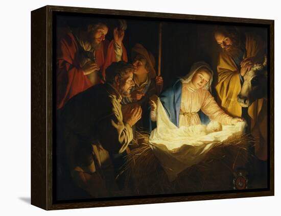 Adoration of the Shepherds, 1622-Gerrit van Honthorst-Framed Premier Image Canvas