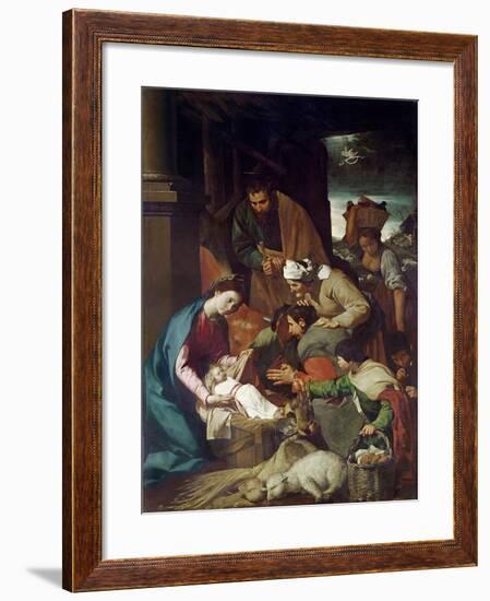 Adoration of the Shepherds, 1630-Bartolome Esteban Murillo-Framed Giclee Print