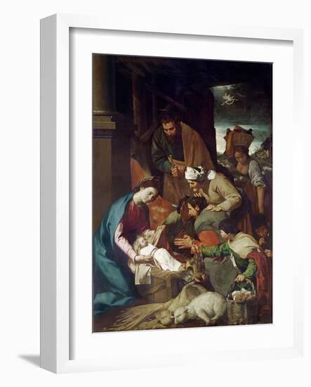 Adoration of the Shepherds, 1630-Bartolome Esteban Murillo-Framed Giclee Print