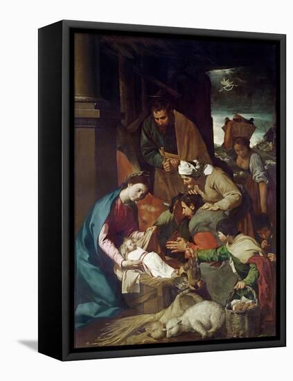 Adoration of the Shepherds, 1630-Bartolome Esteban Murillo-Framed Premier Image Canvas